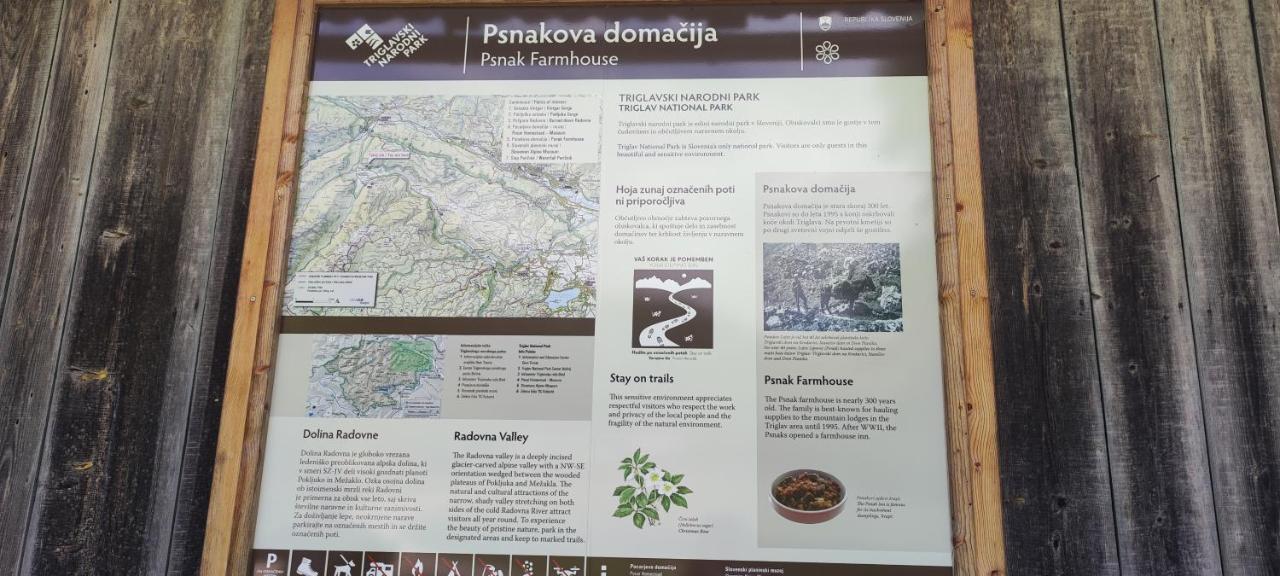 Turisticna Kmetija Psnak Mojstrana Exterior foto
